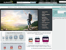 Tablet Screenshot of cliparto.com